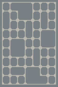 Dywan nowoczesny do salonu LABIS Stalowy Ciemny Popiel HILL