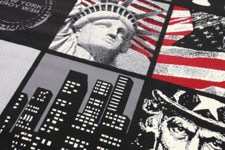 Dywan młodzieżowy NEW YORK VIEW Czarny CITY