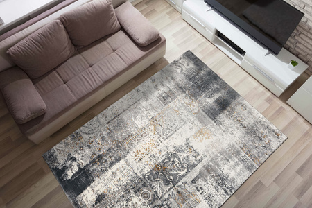 Dywan nowoczesny do salonu SEWING Popiel LUSH