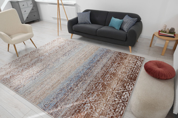 Dywan nowoczesny do salonu Agnella FD RUIZ Brązowy SENSI