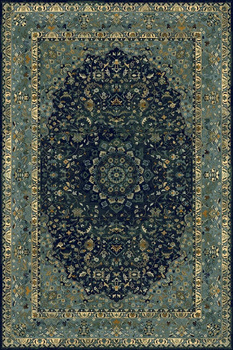 Dywan wełniany nowoczesny do salonu Dywilan ADAGIO Dark Blue OMEGA