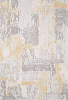 Dywan do salonu ekskluzywny akrylowy HARI Kremowo Złoty CLARRIS