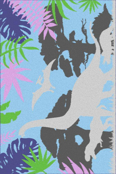 Dywan dziecięcy Agnella RAPTOR Błękitny CANDY