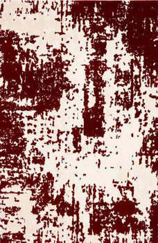 Dywan akrylowy do salonu ARKAS Czerwono Beżowy MELBA