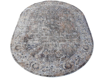 Dywan klasyczny do salonu MONTRE Niebieski Owal 546 KENTAKI