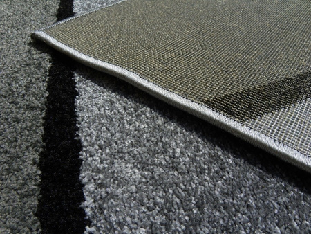 Dywan nowoczesny do salonu PASKI Ciemny Szary G845K ALANJA