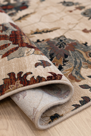 Dywan wełniany do salonu Dywilan LATICA Kremowy Kwadrat OMEGA