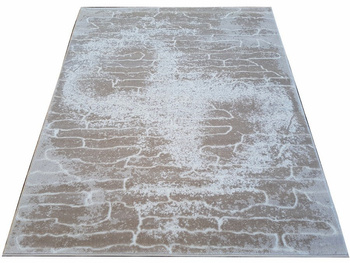 Dywan nowoczesny akrylowy do salonu SKY 2787 Beżowy Beige-White PARIS