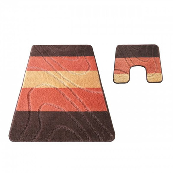 Dywan do łazienki Montana 05 z wycięciem Brązowy