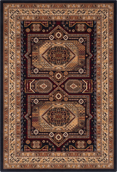 Dywan wełniany do salonu HESTIA Granat ISFAHAN