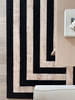 Dywan wełniany do salonu Agnella ART DECO I Kremowy HOUSE LOVES