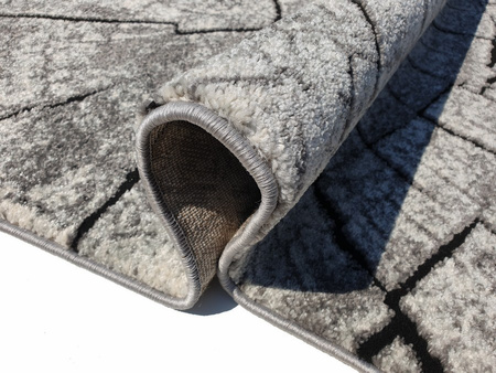 Dywan nowoczesny do salonu PNIAK Szary RC104 RAINBOW