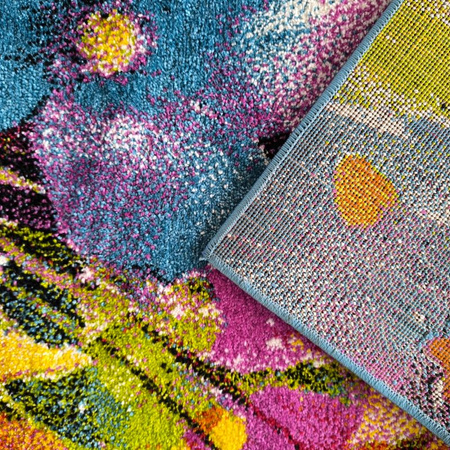 Dywan nowoczesny do salonu KWIATY Wielokolorowy 14 PICASSO