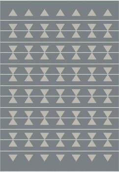 Dywan nowoczesny do salonu HERI Stalowy HILL