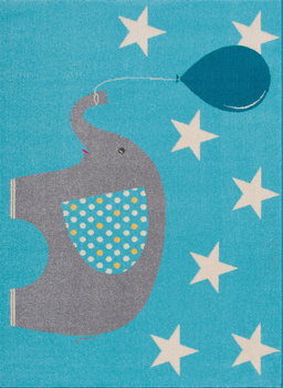 Dywan dziecięcy Agnella Słonik ELE Błękitny FUNKY