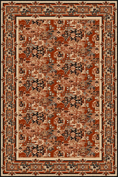 Dywan klasyczny do salonu Agnella NAZCA Terakota STANDARD