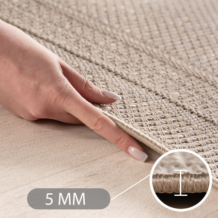 Dywan mata nowoczesny balkon, taras, patio RAMOS Beżowy DESERT