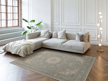 Dywan wełniany do salonu Agnella SENATOR 1.0/6 Popiel REGIUS