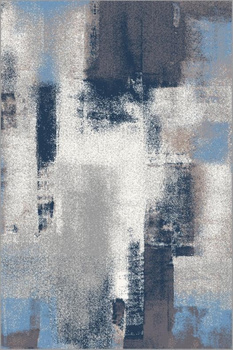 Dywan nowoczesny do salonu LYSE Niebieski SOFT