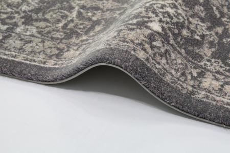 Dywan wełniany do salonu Agnella LIROS Antracytowy DIAMOND