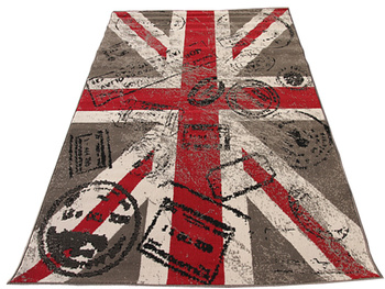 Dywan nowoczesny do salonu BRITISH POSTCARD ALFA