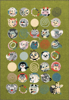 Dywan dla dzieci Agnella SUS Kiwi Zielony FUNKY TOP