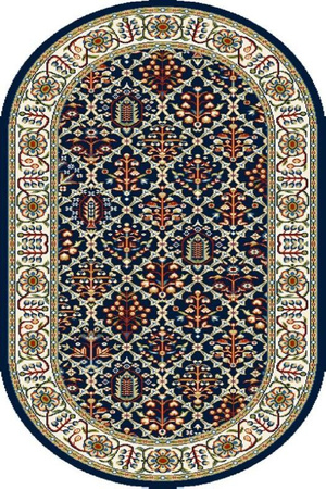 Dywan klasyczny do salonu TAMIR Owal Granat STANDARD