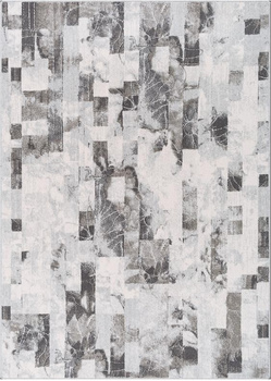 Dywan wełniany do salonu OLBIA Popielaty MAGIC