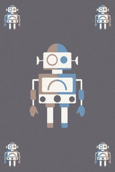 Dywan dziecięcy do salonu ROBOTIC Granit SOFT