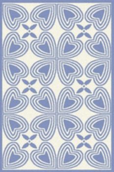 Dywan nowoczesny do salonu CORE Niebieski ROCK