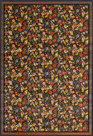 Dywan nowoczesny do salonu FLORIANA Granat Niebieski OPTIMAL