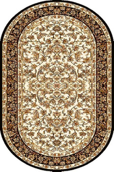 Dywan klasyczny do salonu HERMIONA Owal Krem STANDARD