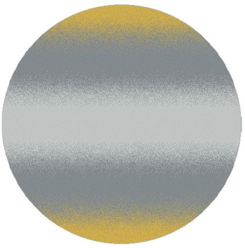 Dywan nowoczesny do salonu KITTO Stalowy Koło METEO