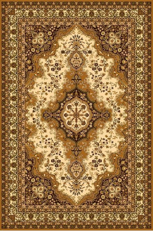 Dywan wełniany do salonu ALMAS Terakota ISFAHAN