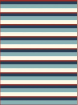 Dywan nowoczesny do salonu LINE Niebieski EDEN