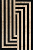 Dywan wełniany do salonu Agnella ART DECO II Czarny HOUSE LOVES