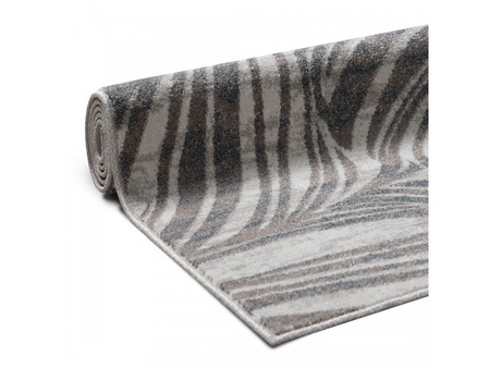 Dywan nowoczesny do salonu PAPROTKA 052 Beżowo Szary FIRUZE