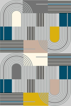 Dywan nowoczesny do salonu ORDA Szary SONGO