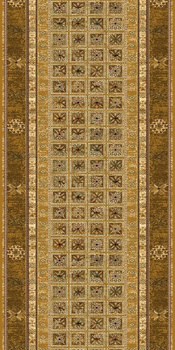 Dywan wełniany nowoczesny na korytarz Dywilan ANTIK Miód Chodnik OMEGA