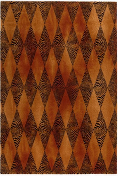 Dywan wełniany do salonu BEAST Ciemna Sahara ISFAHAN