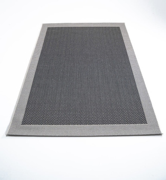 Dywan mata nowoczesny balkon, taras, patio CHEVRON Szary MIOVANI