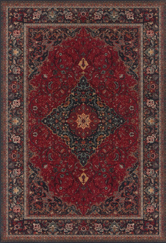 Dywan wełniany klasyczny do salonu Dywilan PIENA Rubin SUPERIOR