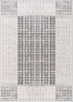 Dywan wełniany do salonu SYBARIS Popielaty MAGIC