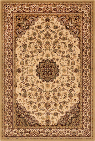 Dywan wełniany do salonu DAMO Krem ISFAHAN