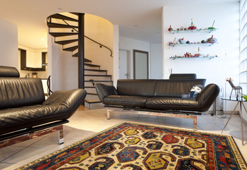 Dywan nowoczesny do salonu FD Agnella SERAP Złocisty Zielony Niebieski STANDARD