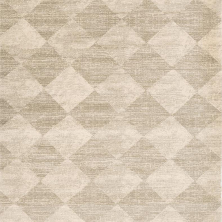 Dywan wełniany do salonu Agnella CHECKERED Beżowy Kwadrat Agnus HOUSE LOVES