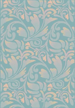 Dywan nowoczesny do salonu PETAL Turkus EDEN