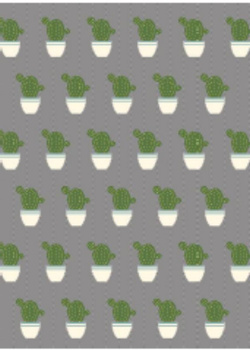 Dywan nowoczesny do salonu CACTO Szary EDEN