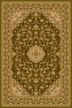 Dywan wełniany do salonu DAMO Oliwka ISFAHAN