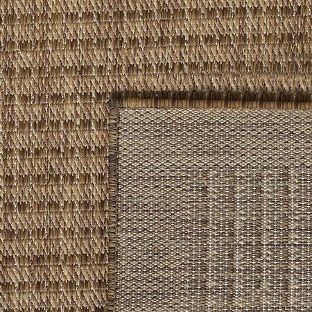 Dywan mata nowoczesny balkon, taras, patio LOX Brązowy GIZA